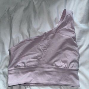One shoulder lulu sports bra size 4